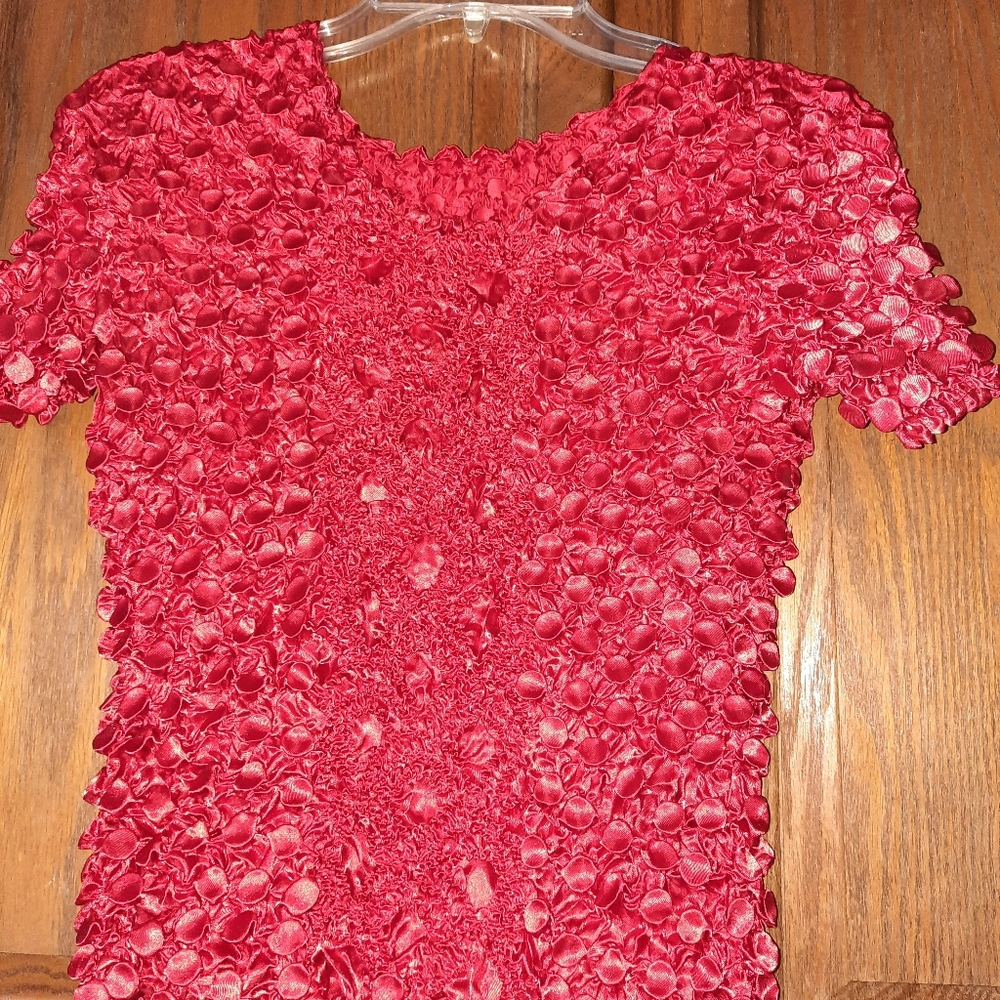 Red 'travel' top